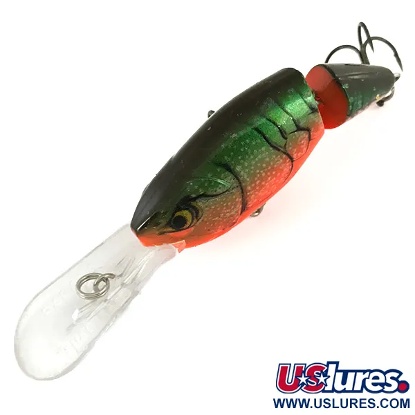 Rapala Jointed Shad Rap JSR07 Wobbler, Grön/Orange, 12g, #7401