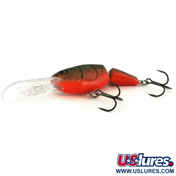 Rapala Jointed Shad Rap JSR07 Wobbler, Grön/Orange, 12g, #7401