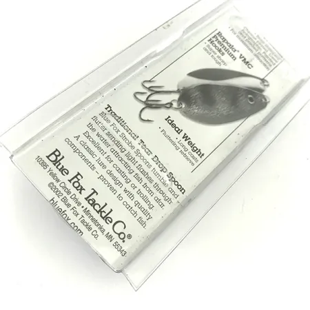 Blue Fox Strobe Tear Drop Spoon Skeddrag, Fire Tiger, 11g, VMC, #7423