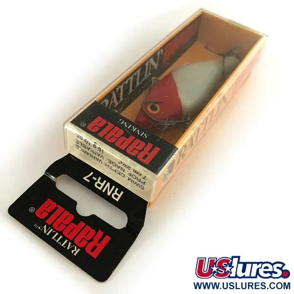 Rapala Rattl'n RAP Lipless Crankbait, Red Head, 16g, Sjunkande, #SRNR07 RH