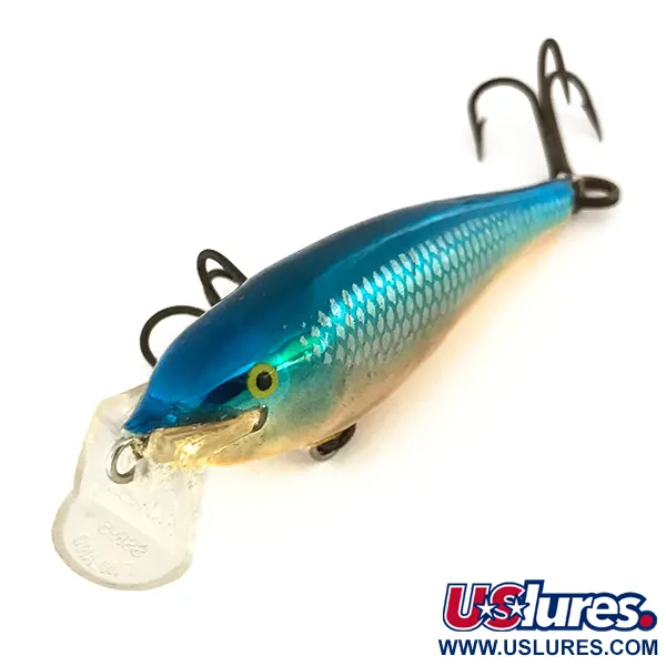 Rapala Shallow Shad Rap Wobbler, Blå/Guld, 5g, Balsa, #7439