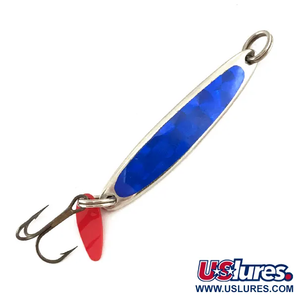 Bay de Noc Swedish pimple Pimpel, Nickel / Blå, 5,5g, #7442