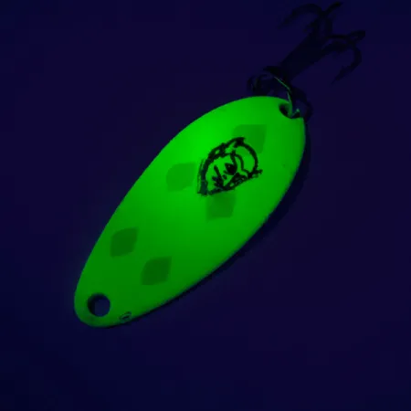 Eppinger Dardevle Devle Dog 5200 UV Skeddrag, Gul/Grön, 7g, UV, #7452