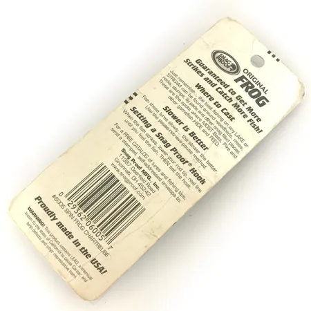 Snag Proof Original Frog Ytbete, Chartreuse, 14g, Vasskyddad, #7458