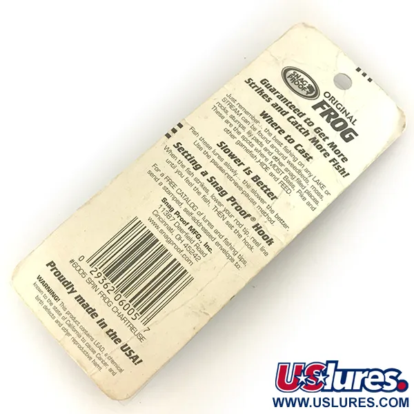 Snag Proof Original Frog Ytbete, Chartreuse, 14g, Vasskyddad, #7458
