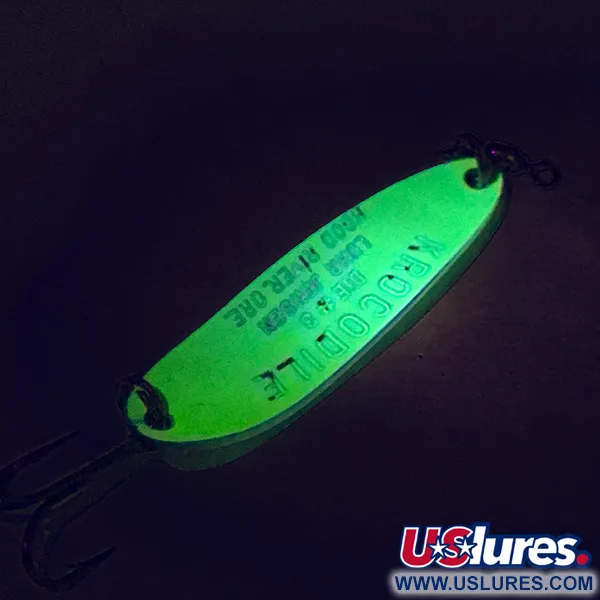 Luhr Jensen Krocodile Die #3 UV Skeddrag, Chartreuse, 10g, UV, #7468