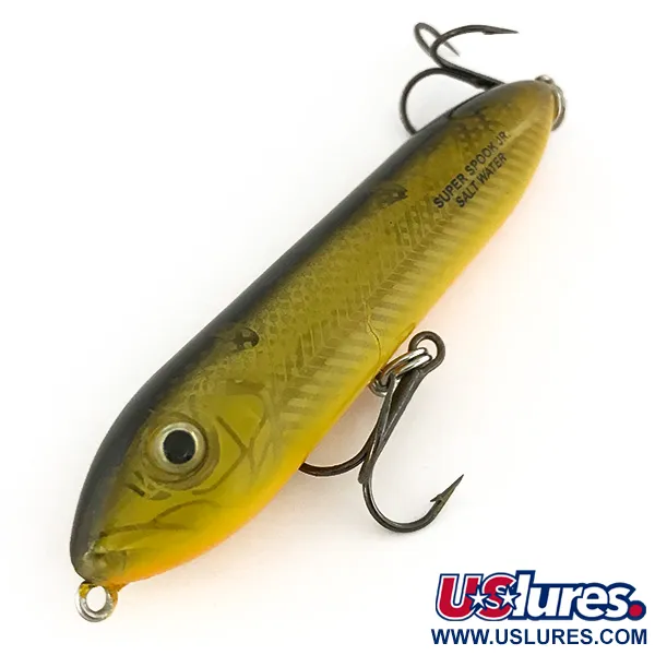 Heddon Excalibur Super Spook Saltwater, Oliv, 14g, Ytbete, #7475