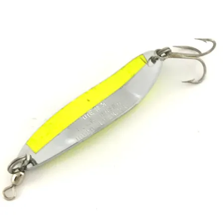 Luhr Jensen Krocodile Die #3 Skeddrag, Nickel/Chartreuse, 10g, UV, #7483