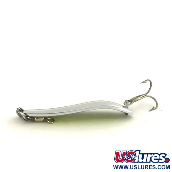 Luhr Jensen Krocodile Die #3 Skeddrag, Nickel/Chartreuse, 10g, UV, #7483