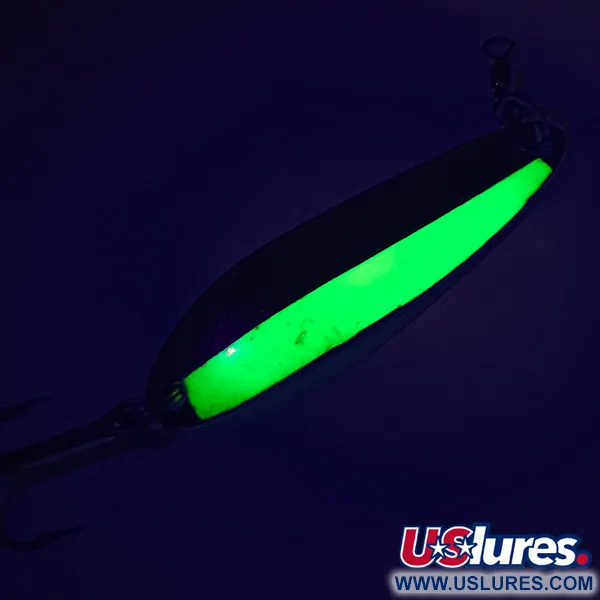 Luhr Jensen Krocodile Die #3 Skeddrag, Nickel/Chartreuse, 10g, UV, #7483