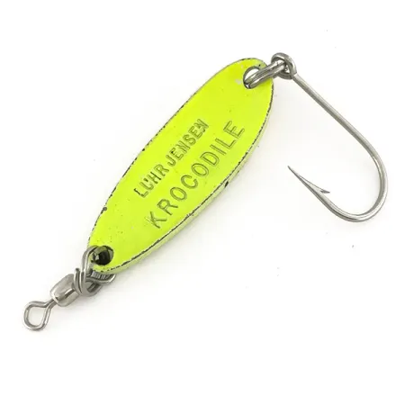 Luhr Jensen Krocodile UV Skeddrag, Chartreuse/Röd, 9g, UV, #7484
