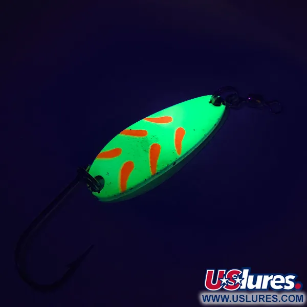 Luhr Jensen Krocodile UV Skeddrag, Chartreuse/Röd, 9g, UV, #7484