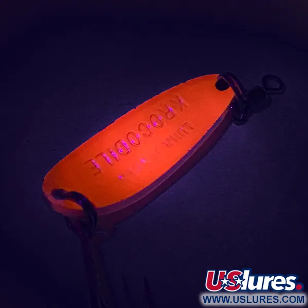 Luhr Jensen Krocodile UV Skeddrag, Röd / Svart, 9g, UV, #7485