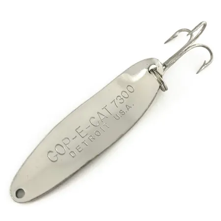 Dardevle Cop-E-Cat 7300 Skeddrag, Nickel/Grön, 10g, Vinglande Gång, #7487