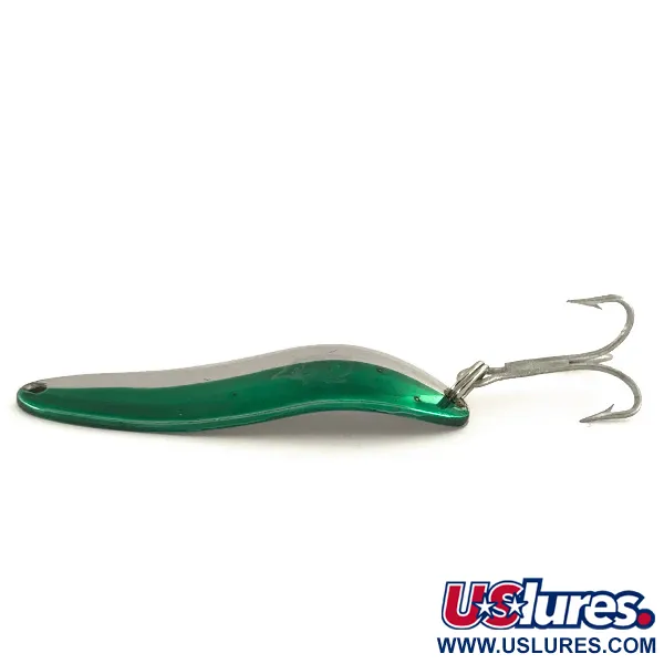 Dardevle Cop-E-Cat 7300 Skeddrag, Nickel/Grön, 10g, Vinglande Gång, #7487