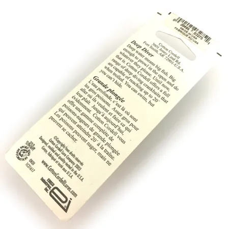 Cotton Cordell Grappler Shad Deep Diver, Guld/Orange, 7g, Djupgående, #7497