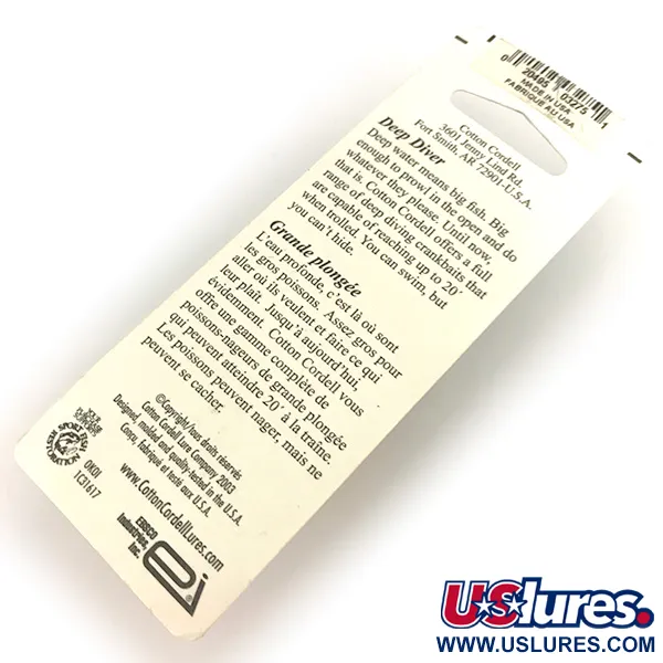 Cotton Cordell Grappler Shad Deep Diver, Guld/Orange, 7g, Djupgående, #7497