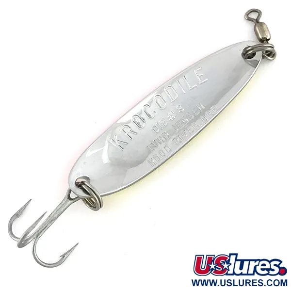 Luhr Jensen Krocodile Die #3 UV Skeddrag, Gul/Röd, 14g, UV, #7523