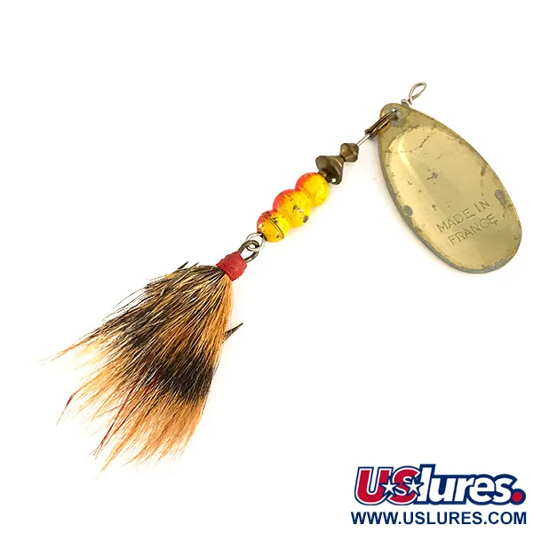 Mepps Aglia 4 dressed (squirrel tail) Spinnare, Guld, 10g, #7530