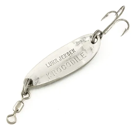 Luhr Jensen Krocodile Skeddrag, White/Blue/Nickel, 9g, Sinking, #7543