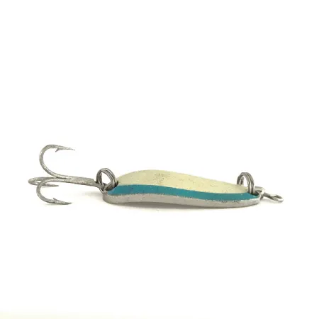 Luhr Jensen Krocodile Skeddrag, White/Blue/Nickel, 9g, Sinking, #7543