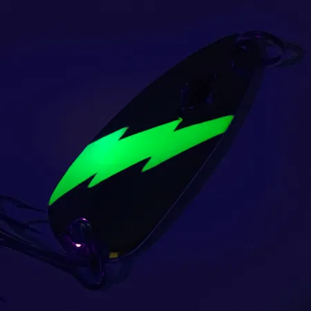 Red Eye Evil Eye UV Skeddrag, Nickel / Grön, 14g, UV-Glow, #7590