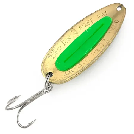 Blue Fox Pixee UV Skeddrag, Gold / Green, 14g, UV-aktiv, #7612