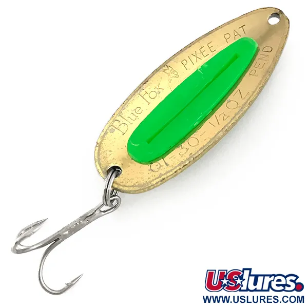 Blue Fox Pixee UV Skeddrag, Gold / Green, 14g, UV-aktiv, #7612