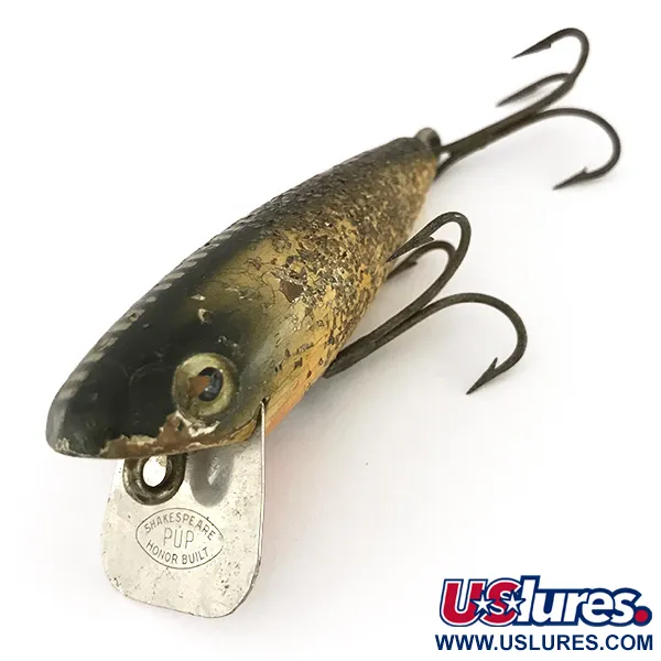 Shakespeare PUP Honor Built Wobbler, Guld, 14g, Trä, #7645