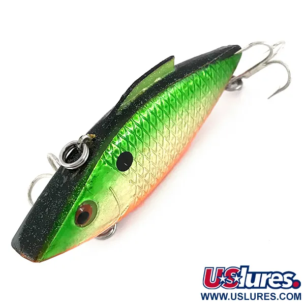 Bill Lewis Rat-L-Trap Lipless Crankbait, Grön-Guld, 14g, #7667