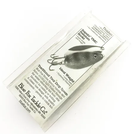 Blue Fox Strobe Tear Drop Spoon Skeddrag, Röd/Vit, 11g, #7676