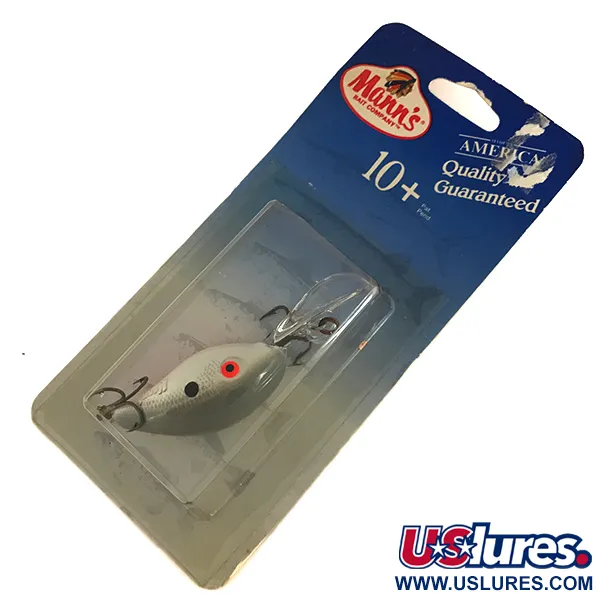 Mann's Mann's 10+ Crankbait, Ljusgrå, 10g, Djupgående 3m, #7689