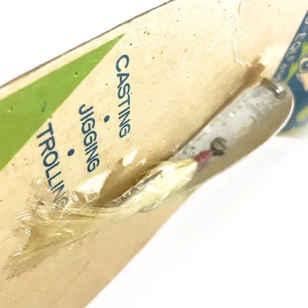 Hopkins 238 Hammered Spoon Skeddrag, Silver, 7g, Bucktail, #7694