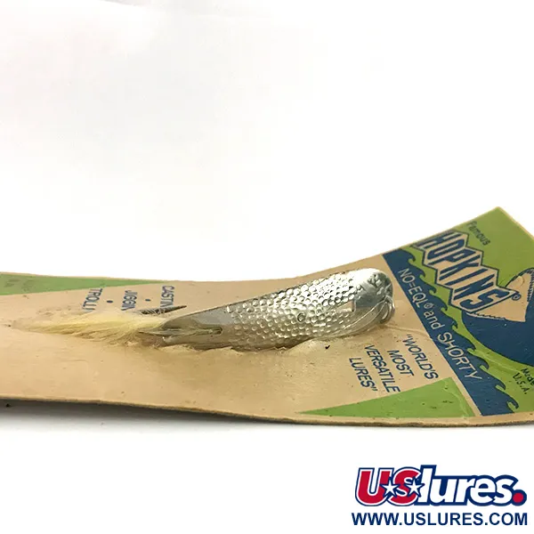 Hopkins 238 Hammered Spoon Skeddrag, Silver, 7g, Bucktail, #7694
