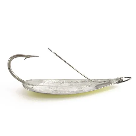Johnson Weedless Silver Minnow UV Skeddrag, Silver/Chartreuse, 12g, #7711