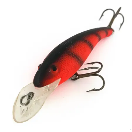 Cotton Cordell Wally Diver UV Wobbler, Röd, 14g, UV-aktiv, #7745