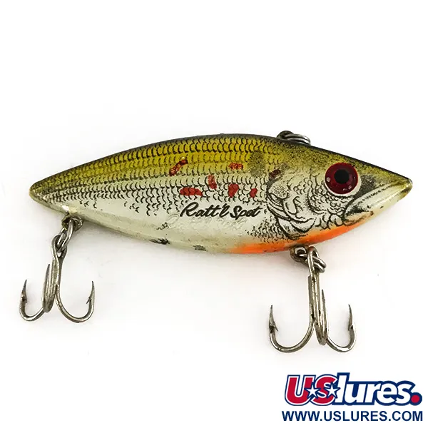 Cotton Cordell TH Spot Lipless Crankbait, Silver-Olive, 14g, #7752