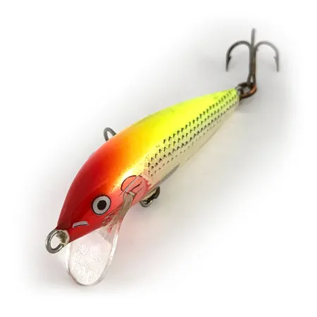 Rapala Original Floater F5 Wobbler, Röd-Gul-Silver, 2,3g, Balsa, #7793