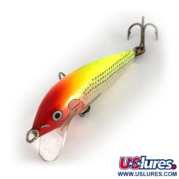 Rapala Original Floater F5 Wobbler, Röd-Gul-Silver, 2,3g, Balsa, #7793