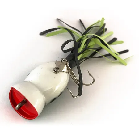 Fred Arbogast Hula Popper Ytbete, Green Tiger, 8g, Popper, #7820