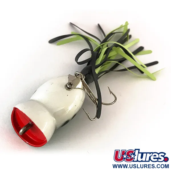 Fred Arbogast Hula Popper Ytbete, Green Tiger, 8g, Popper, #7820