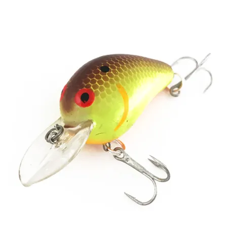 Bomber Fat A B04F UV Wobbler, Brown Chartreuse, 5.5g, UV, #7858