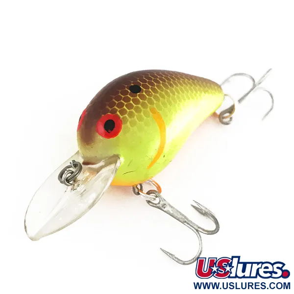Bomber Fat A B04F UV Wobbler, Brown Chartreuse, 5.5g, UV, #7858