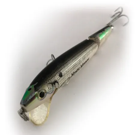 Rebel Floater Mystic Minnow Ledat Vobbler, Silver/Vit, 8g, #7882