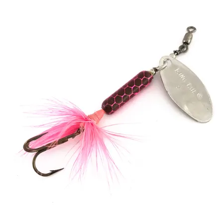 Luhr Jensen Bang Tail 2 Spinnare, Nickel / Rosa, 5.5g, Fjäderkrok, #7893