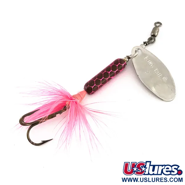 Luhr Jensen Bang Tail 2 Spinnare, Nickel / Rosa, 5.5g, Fjäderkrok, #7893
