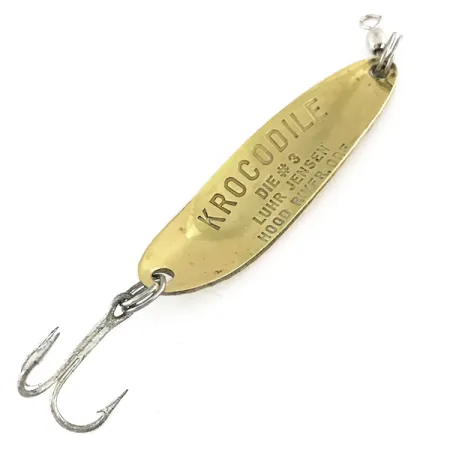 Luhr Jensen Krocodile Die #3 Skeddrag, Guld/Grön/Röd, 10g, UV, #7896