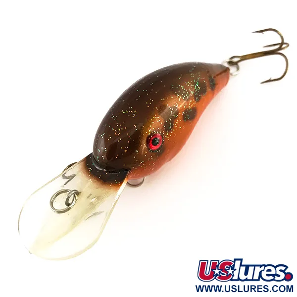 Strike King 4XD Djupgående Crankbait, Guld-Orange, 10g, Rassel, #7913