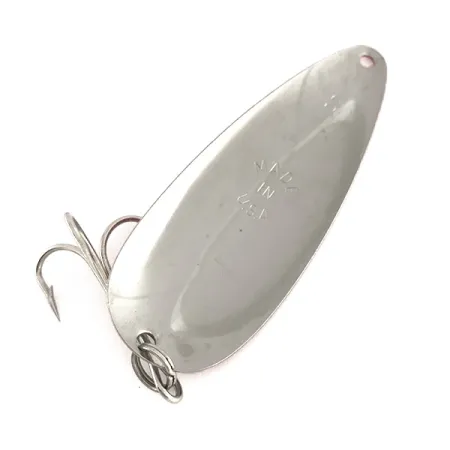 Worth Chippewa Steel Spoon Skeddrag, Röd/Vit/Nickel, 14g, #7934