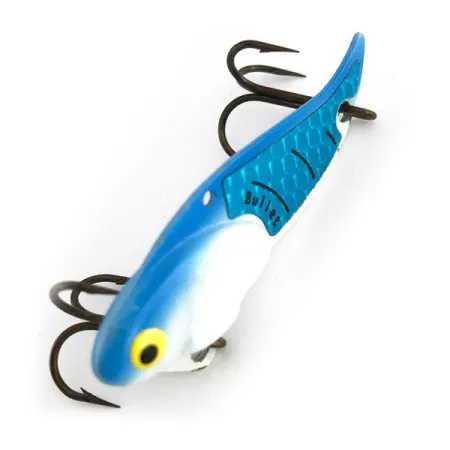 Bullet Bait Bullet Blade Vibrationsbete, White / Blue, 10g, Zink, #7936